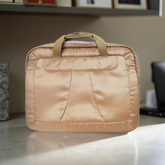 mcklein usa roseville ladies 15"h X 11"w rolling with detachable cowhide leather - Picture 3 of 10